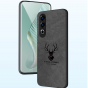 Задняя панель-чехол-накладка MyPads «Renna» из качественной импортной кожи для OnePlus Ace 3v / OnePlus nord ce4 с изображением тематика «Олень» черная
