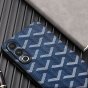 Чехол-бампер-накладка MyPads «Modello di trama» на OnePlus Ace 3v / OnePlus nord ce4 задняя силиконовая панель-крышка обтянутая качественной импортной кожей с красивым узором синий