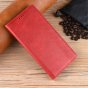 Чехол-книжка MyPads «Bella cucitura» из качественной импортной кожи с мульти-подставкой и визитницей для OnePlus Ace 3v / OnePlus nord ce4 прошитый элегантной прострочкой красный с магнитной крышкой 