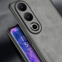 Чехол-бампер-панель-накладка MyPads «Sotto la pelle» на OnePlus Ace 3v / OnePlus nord ce4 из износостойкого силикона со вставкой из эко-кожи  черный