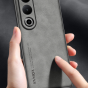 Чехол-бампер-панель-накладка MyPads «Sotto la pelle» на OnePlus Ace 3v / OnePlus nord ce4 из износостойкого силикона со вставкой из эко-кожи  черный