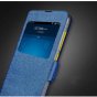 Чехол-книжка MyPads «Con Una Finestra» для OnePlus Ace 3v / OnePlus nord ce4 с окном вызова предпросмотра и свайпом позволяет отвечать на звонки и сообщения не открывая крышку синий