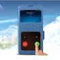 Чехол-книжка MyPads «Con Una Finestra» для OnePlus Ace 3v / OnePlus nord ce4 с окном вызова предпросмотра и свайпом позволяет отвечать на звонки и сообщения не открывая крышку синий