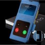 Чехол-книжка MyPads «Con Una Finestra» для OnePlus Ace 3v / OnePlus nord ce4 с окном вызова предпросмотра и свайпом позволяет отвечать на звонки и сообщения не открывая крышку синий