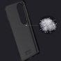 Чехол панель-бампер MyPads Tenda для OnePlus Ace 3v / OnePlus nord ce4 из пластика с закрывающейся камерой и матовой отделкой «под карбон» с защитой шторкой заглушкой для камеры черная