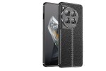 Чехол бампер накладка MyPads «Pelle Morbida» на OnePlus 13 из качественного износостойкого силикона с декоративным дизайном под кожу с тиснением, черный