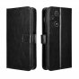 Чехол-книжка MyPads Porta Biglietti для TCL 60 R 5G из импортной эко-кожи с подставкой застежкой и визитницей, черный