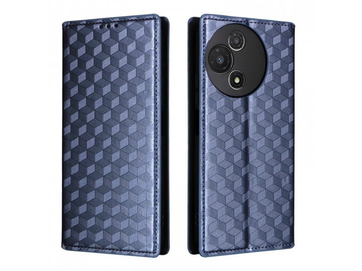 Чехол-книжка MyPads «Elegante pattern Rombo» для TCL 60 R 5G из качественной импортной эко-кожи с 3d узором, с..