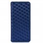 Чехол-книжка MyPads «Elegante pattern Rombo» для TCL 60 R 5G из качественной импортной эко-кожи с 3d узором, с магнитной крышкой, синий