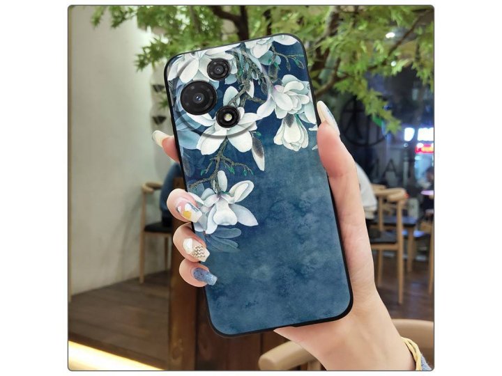 Задняя панель-чехол-накладка MyPads для TCL 60 R 5G, ультратонкая полимерная из мягкого силикона, синий с цвет..