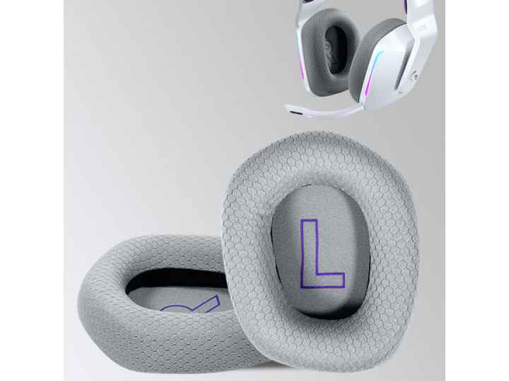 Амбушюры-подушки MyPads большие для наушников Logitech G733 серый..