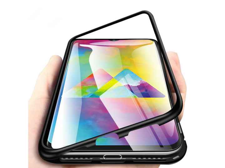 Магнитный чехол бампер MyPads «Vetro magnete» из закаленного стекла и металла для Honor 20 Pro с двухсторонней..