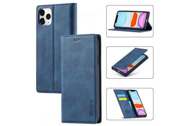 Кожаный чехол-книжка LCIMEEKE / MyPads для Apple iPhone 11 Pro с магнитом и защитой от ударов