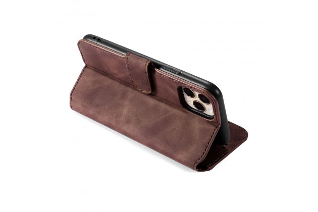 Кожаный чехол с визитницей из экокожи MyPads для iPhone 11 Pro