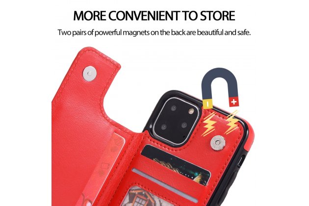 Кожаный чехол MyPads для iPhone 11 Pro с отделением для карты