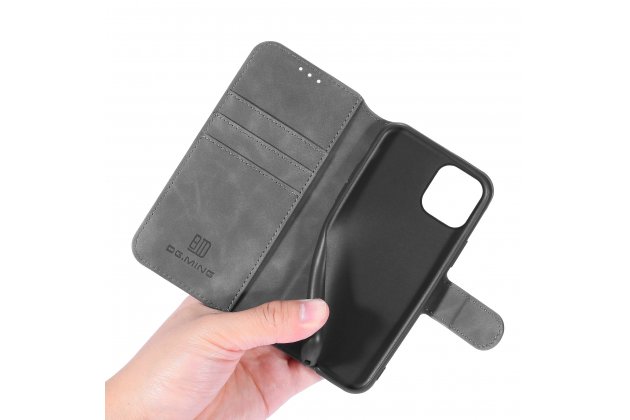 Кожаный чехол с визитницей из экокожи MyPads для iPhone 11 Pro