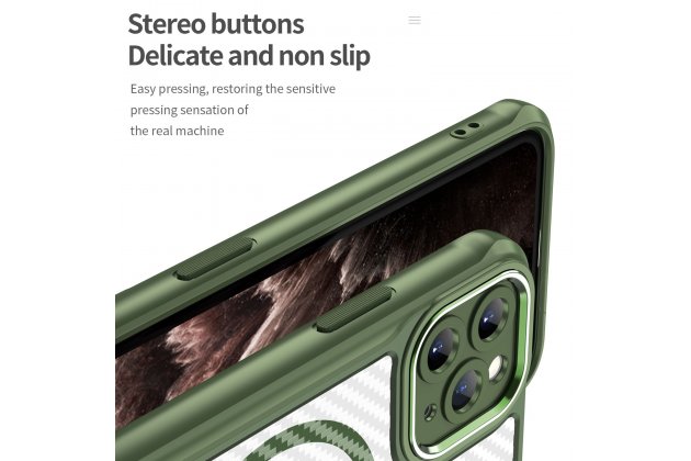 Магнитный чехол MyPads для Apple iPhone 11 Pro (Эпл Айфон 11 Про) с текстурой углеродного волокна