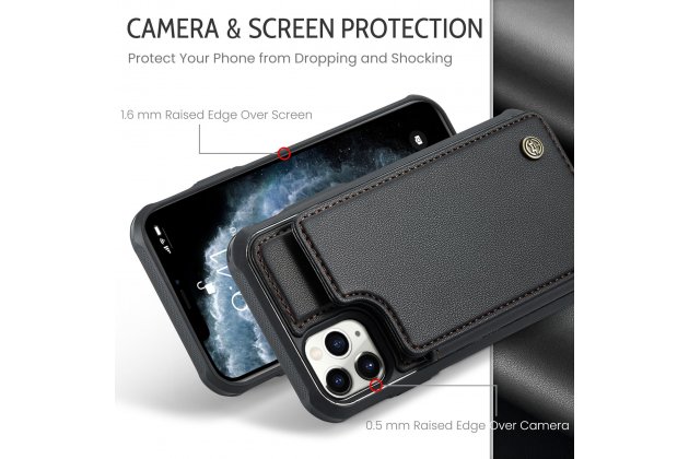 Кожаный чехол MyPads для iPhone 11 Pro с держателем для карт