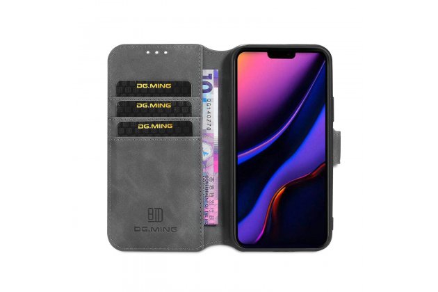 Кожаный чехол с визитницей из экокожи MyPads для iPhone 11 Pro