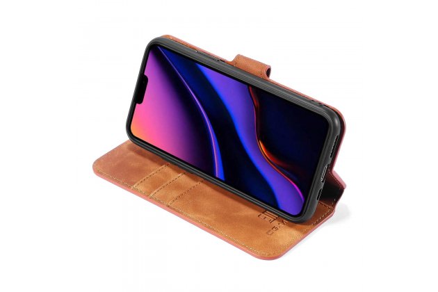 Кожаный чехол с визитницей из экокожи MyPads для iPhone 11 Pro