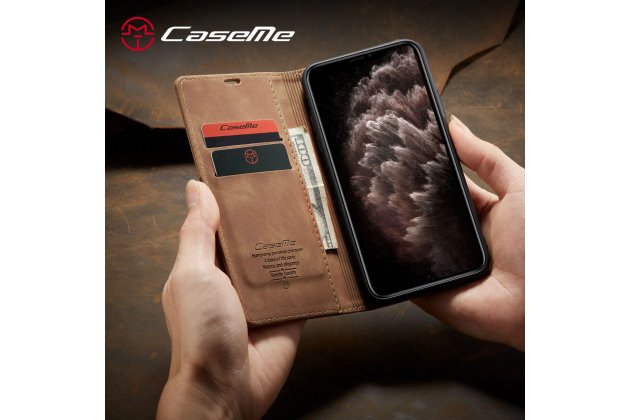 Кожаный чехол MyPads для iPhone 11 Pro с визитницей