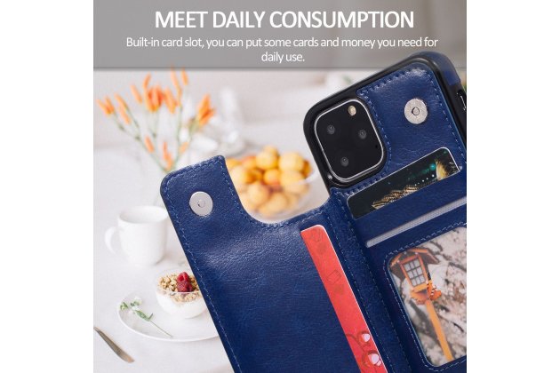 Кожаный чехол MyPads для iPhone 11 Pro с отделением для карты