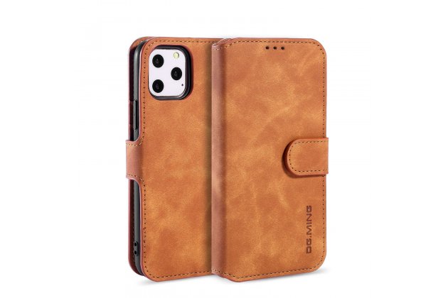 Кожаный чехол с визитницей из экокожи MyPads для iPhone 11 Pro