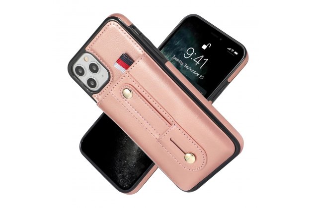 Кожаный чехол MyPads для Apple iPhone 11 Pro (Эпл Айфон 11 Про) с отделением для карт