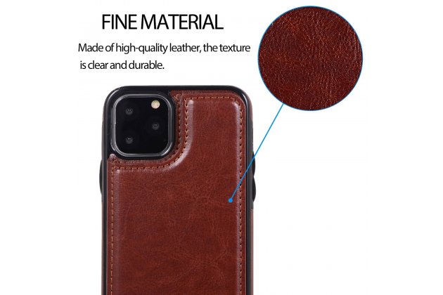 Кожаный чехол MyPads для iPhone 11 Pro с отделением для карты