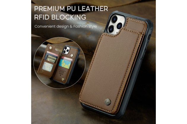 Кожаный чехол MyPads для iPhone 11 Pro с держателем для карт