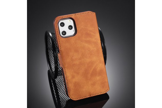 Кожаный чехол с визитницей из экокожи MyPads для iPhone 11 Pro