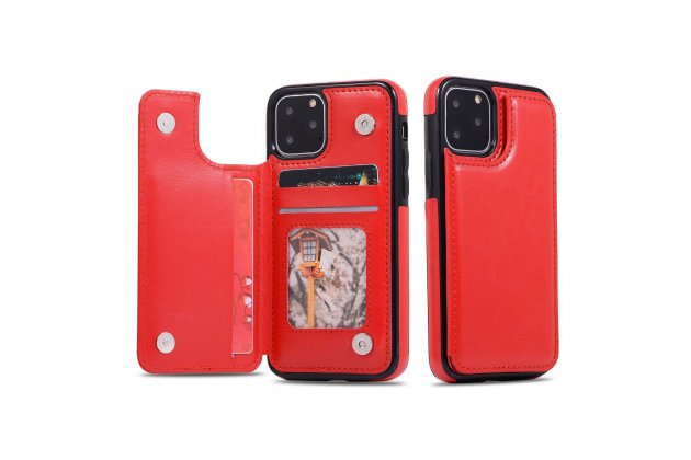 Кожаный чехол MyPads для iPhone 11 Pro с отделением для карты