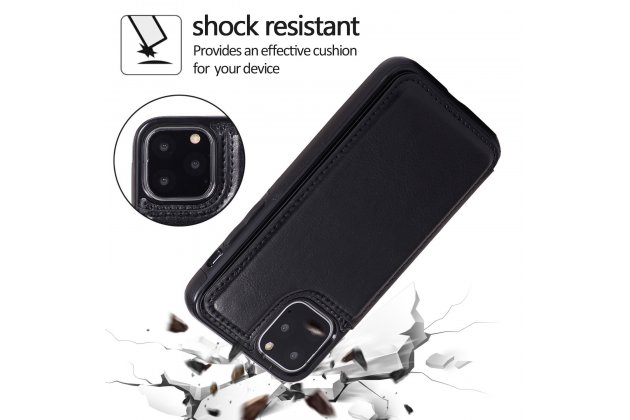 Кожаный чехол MyPads для iPhone 11 Pro с отделением для карты