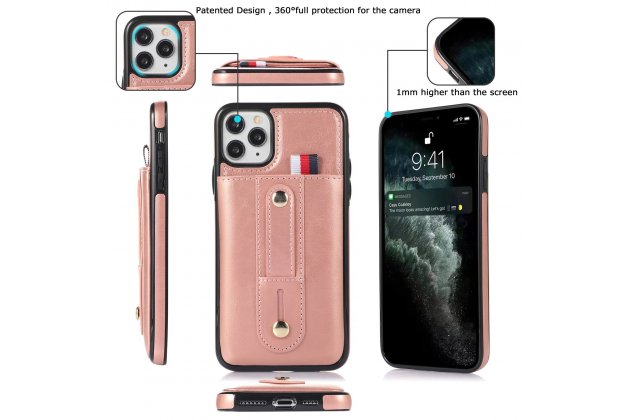 Кожаный чехол MyPads для Apple iPhone 11 Pro (Эпл Айфон 11 Про) с отделением для карт