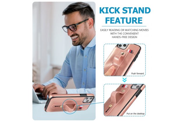 Кожаный чехол MyPads для Apple iPhone 11 Pro (Эпл Айфон 11 Про) с отделением для карт