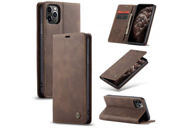 Кожаный чехол MyPads для iPhone 11 Pro с визитницей