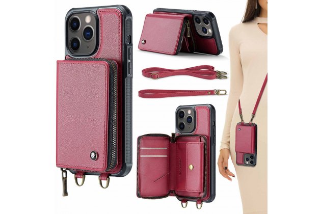 Кожаный чехол MyPads для Apple iPhone 11 Pro (Эпл Айфон 11 Про) с ремешком и RFID-блокировкой, держателем для карт и подставкой