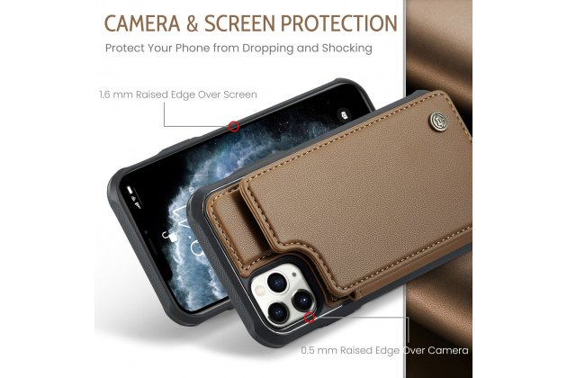 Кожаный чехол MyPads для iPhone 11 Pro с держателем для карт