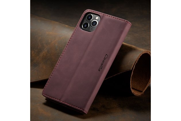 Кожаный чехол MyPads для iPhone 11 Pro с визитницей из экокожи