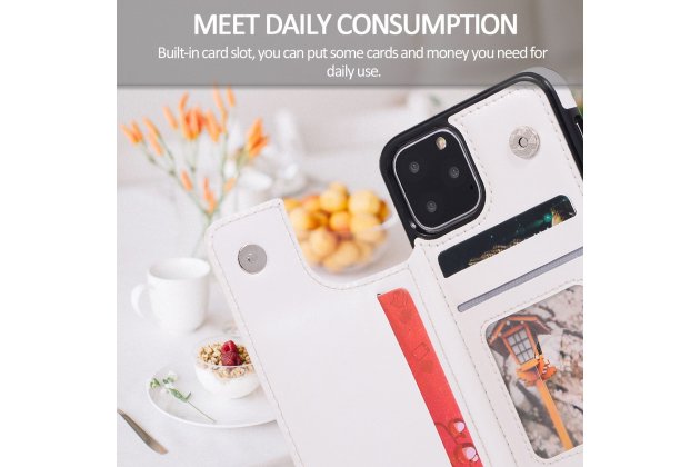 Кожаный чехол MyPads для iPhone 11 Pro с отделением для карты