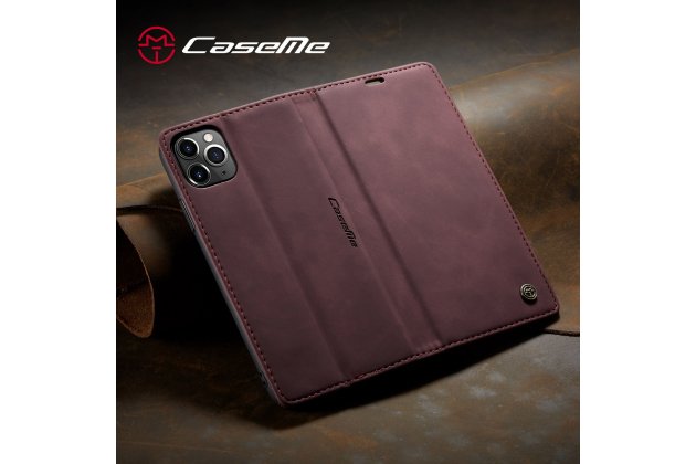 Кожаный чехол MyPads для iPhone 11 Pro с визитницей из экокожи