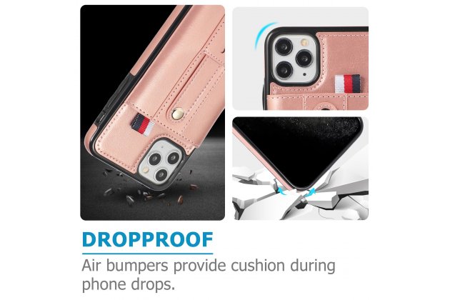 Кожаный чехол MyPads для Apple iPhone 11 Pro (Эпл Айфон 11 Про) с отделением для карт