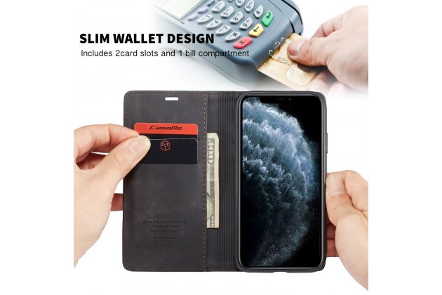 Кожаный чехол MyPads для iPhone 11 Pro с визитницей