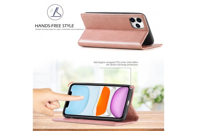 Кожаный чехол-книжка LCIMEEKE / MyPads для Apple iPhone 11 Pro с магнитом и защитой от ударов