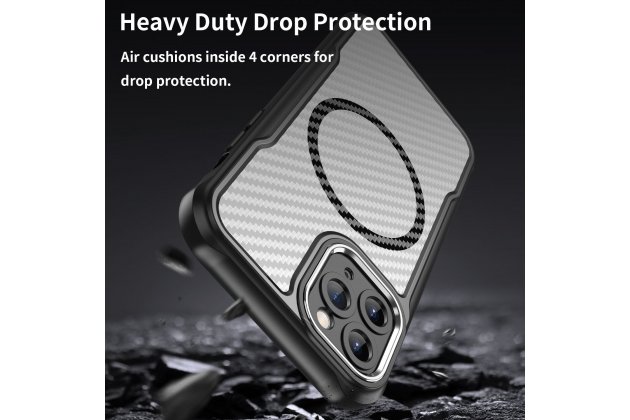 Магнитный чехол MyPads для Apple iPhone 11 Pro (Эпл Айфон 11 Про) с текстурой углеродного волокна