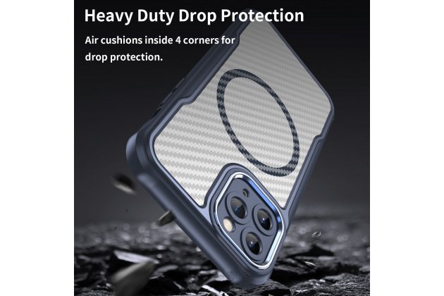 Магнитный чехол MyPads для Apple iPhone 11 Pro (Эпл Айфон 11 Про) с текстурой углеродного волокна