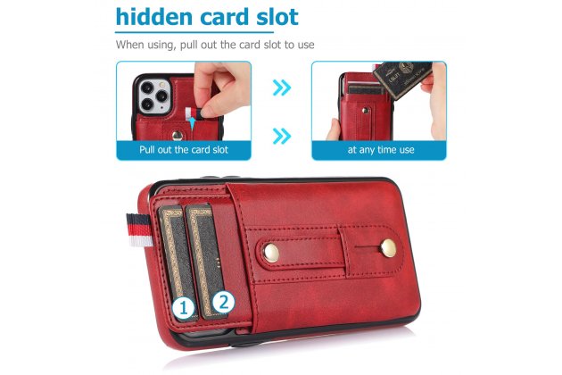 Кожаный чехол MyPads для Apple iPhone 11 Pro (Эпл Айфон 11 Про) с отделением для карт