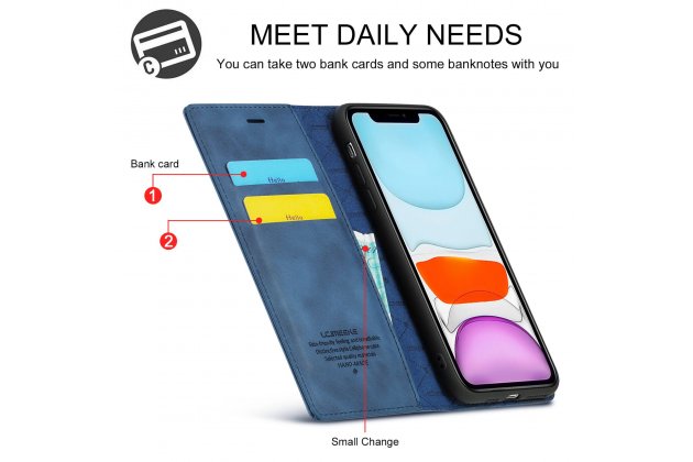 Кожаный чехол-книжка LCIMEEKE / MyPads для Apple iPhone 11 Pro с магнитом и защитой от ударов
