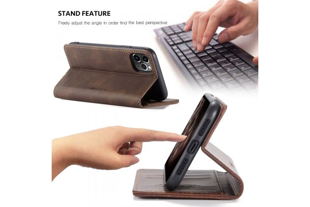 Кожаный чехол MyPads для iPhone 11 Pro с визитницей