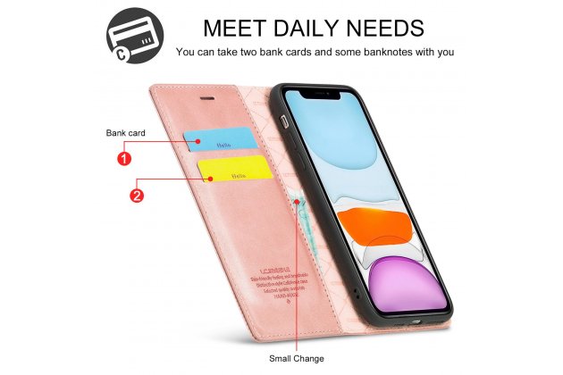 Кожаный чехол-книжка LCIMEEKE / MyPads для Apple iPhone 11 Pro с магнитом и защитой от ударов